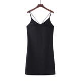 ブラック | インナー ワンピース カップ付き | teddyshop