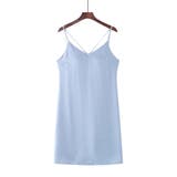 サックス | インナー ワンピース カップ付き | teddyshop