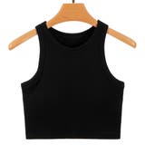 ブラック | タンクトップ カップ付き アメスリ | teddyshop