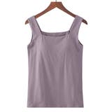 パープル | タンクトップ カップ付き レディース | teddyshop
