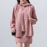 ピンク | ニット セットアップ スカート | teddyshop