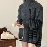 チャコール | ニット セーター チュニック | teddyshop