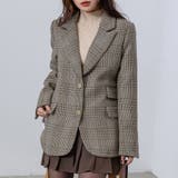 ブラウン | テーラードジャケット レディース 長袖 | teddyshop