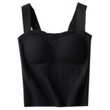 ホワイト | カップ付き キャミソール フェミニン | teddyshop