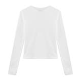 ホワイト | カットソー 長袖 無地 | teddyshop