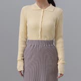 クリーム | レディース トップス ポロニット | teddyshop