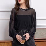 ブラック | カットソー シアー 長袖 | teddyshop