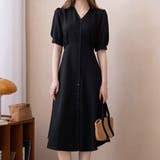 ブラック | ワンピース フレア 半袖 | teddyshop