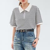 ホワイト×ブラック | ポロシャツ ボーダー Tシャツ | teddyshop