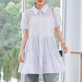 ホワイト | シャツワンピース 半袖 ミニ | teddyshop
