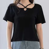 ブラック | Tシャツ リブ トップス | teddyshop