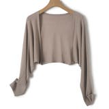 グレージュ | ボレロ カーディガン ショート丈 | teddyshop