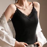 ブラック | キャミソール パッド付き レース | teddyshop