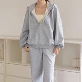 グレー | 「コーデに迷った時はこれ」パーカー セットアップ レディース | teddyshop