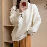 ホワイト | 「ゆるっと抜けかわ」ニット レディース 全6色 | teddyshop