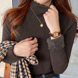 B：ダークブラウン | 「ずっと寒さと縁切り」裏起毛 ニット シャギー | teddyshop