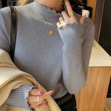 B：グレー | 「ずっと寒さと縁切り」裏起毛 ニット シャギー | teddyshop