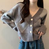 グレー | カーディガン レディース 全3色 | teddyshop