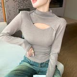 グレージュ | ニット トップス 全6色 | teddyshop