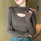 ダークブラウン | ニット トップス 全6色 | teddyshop