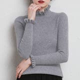 グレー | リブニット トップス 全7色 | teddyshop