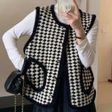 ブラック | ニット ベスト 全2色 | teddyshop