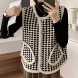 ホワイト | ニット ベスト 全2色 | teddyshop