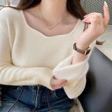 アイボリー | 「冬の服シフトは毎日確定」ニット シャギー 裏側 | teddyshop