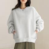 オートミール | 「手首も暖める長め袖」裏起毛 スウェット トップス | teddyshop