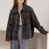 グレーチェック | 「袖まくりしても形キープ」コート ショート丈 レディース | teddyshop