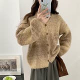 ブラウン | ニット カーディガン 全2色 | teddyshop