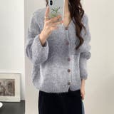グレー | ニット カーディガン 全2色 | teddyshop