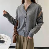 グレー | カーディガン ニット 全3色 | teddyshop