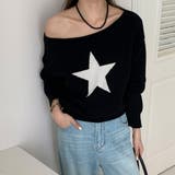 ブラック | ニット トップス 全3色 | teddyshop