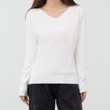 ホワイト | ニット トップス 全7色 | teddyshop