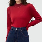 レッド | ニット トップス 全7色 | teddyshop