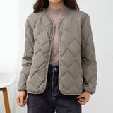 カーキグレー | ダウン キルティングジャケット 全3色 | teddyshop