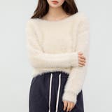 エクリュ | 「薄っすら見えるリブが◎」ニット シャギー トップス | teddyshop