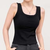 ブラック | タンクトップ カップ付き 全3色 | teddyshop
