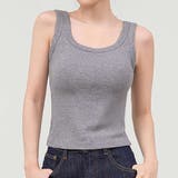 グレー | タンクトップ カップ付き 全3色 | teddyshop