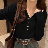 ブラック | ニット リブ 全5色 | teddyshop