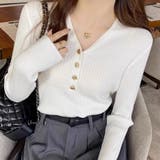 ホワイト | ニット リブ 全5色 | teddyshop