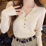 アプリコット | ニット リブ 全5色 | teddyshop