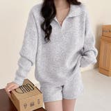 ライトグレー | ニット セットアップ 全5色 | teddyshop