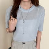 ライトブルー | シアー サマーニット 全5色 | teddyshop