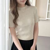アイボリー | リブニット トップス 全4色 | teddyshop