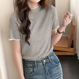 ボーダー | リブニット トップス 全4色 | teddyshop