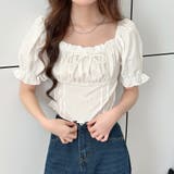 ホワイト | 「甘さたっぷりフェミニントップス」ブラウス レディース 全4色 | teddyshop