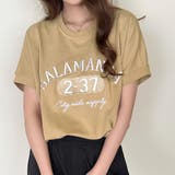 マスタード | 「リブで締まって見える」ロゴTシャツ レディース 全3色 | teddyshop
