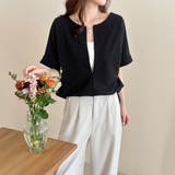 ブラック | ジップ トップス 全3色 | teddyshop